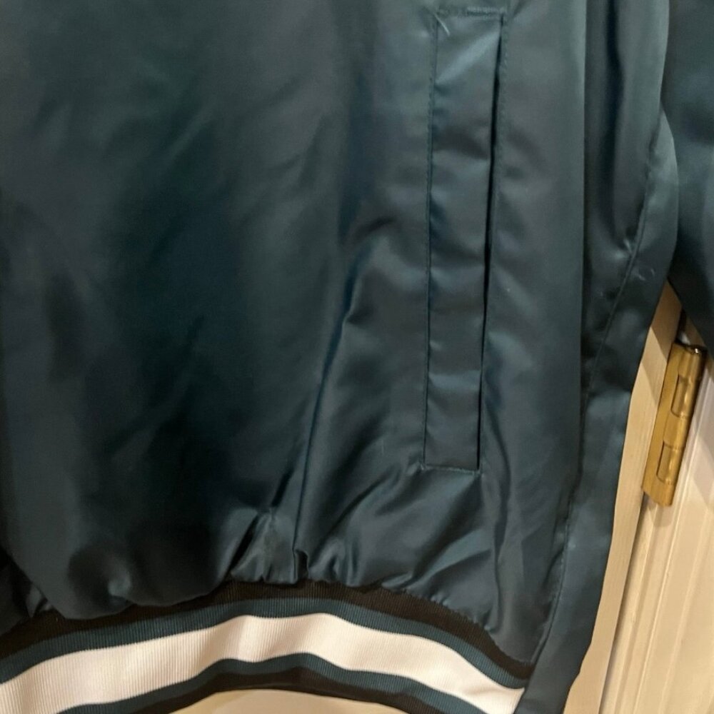 NEW STARTER NFL Philadelphia Eagles V-Neck Nylon Lined Pullover Windbreaker XL - Picture 5 of 11
